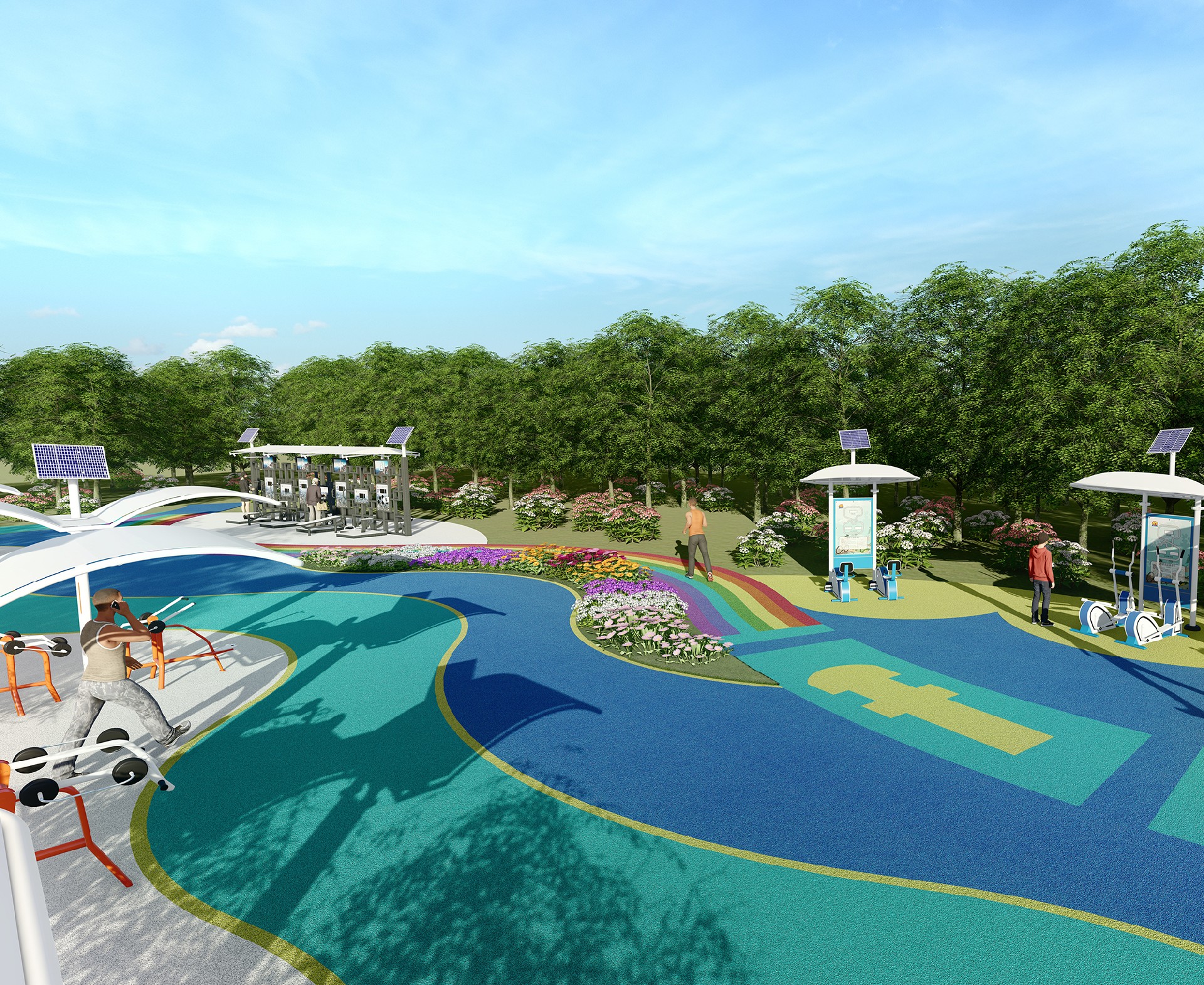 体育公园配置方案3(图3)